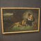 Italienischer Künstler, Heiliger Hieronymus mit Löwe, 1950, Mixed Media, gerahmt 13