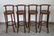Bar Stools with Backs from Baumann, France, 1960s, Set of 4 13
