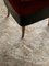 Set of Mid-Century Stools or Ottomans in Red and Black, 1950s 3