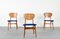 Mid-Century Teak and Velvet Dining Chairs, 1960s, Set of 4 3