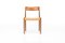 Model 77 Dining Chairs in Teak and Papercord by Niels Otto Møller for J.L. Møllers, 1960s, Set of 6, Image 4