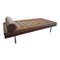 Bauhaus Coffee Leather Barcelona Daybed by Ludwig Mies Van Der Rohe for Knoll, 1970s, Image 4