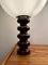 Italian Bud Table Lamps on Cylindrical Ceramic Bases from Guzzini, 1968, Set of 2 3