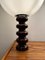 Lámparas de mesa Bud italianas con bases cilíndricas de cerámica de Guzzini, 1968. Juego de 2, Imagen 3