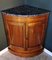 French Louis Philippe Style Corner Cabinet with Black Marble Top, 1870s, Image 2
