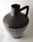 German Fat Lava Style Dark and White Ceramic Pitcher, 1968 4