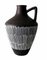 German Fat Lava Style Dark and White Ceramic Pitcher, 1968, Image 1