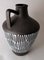 German Fat Lava Style Dark and White Ceramic Pitcher, 1968, Image 3