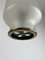 Zylindrische Mid-Century Deckenlampe aus Glas & Messing von Angelo Lelli für Arredoluce, 1950er 6