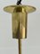 Zylindrische Mid-Century Deckenlampe aus Glas & Messing von Angelo Lelli für Arredoluce, 1950er 11