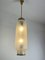 Mid-Century Cylindrical Glass and Brass Ceiling Light attributed to Angelo Lelli for Arredoluce, 1950s, Image 7