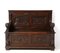Renaissance Revival Oak Hall Bench with Hand-Carved Lions, 1890s, Image 3