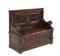 Renaissance Revival Oak Hall Bench with Hand-Carved Lions, 1890s, Image 2