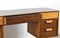 Walnut and Beech Concave Desk by Gunther Hoffstead for Uniflex, 1960s 6