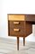 Walnut and Beech Concave Desk by Gunther Hoffstead for Uniflex, 1960s 7