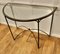 Iron and Glass Console Table, 1960s 2