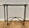 Iron and Glass Console Table, 1960s 8