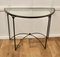 Iron and Glass Console Table, 1960s 7
