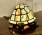 Französische Glas Tischlampe im Tiffany Stil in Form einer Schildkröte, 1970er 5