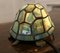 French Glass Tiffany Style Table Lamp in the Form of a Tortoise, 1970s 2