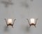 Small Scandinavian Teak and Glass Ceiling Lamps, Set of 2 5