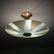 Swedish Ceiling Fixture in Glass and Brass, 1930s, Image 2