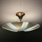 Swedish Ceiling Fixture in Glass and Brass, 1930s, Image 4
