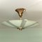 Swedish Ceiling Fixture in Glass and Brass, 1930s 3