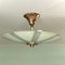 Swedish Ceiling Fixture in Glass and Brass, 1930s, Image 3