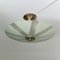 Swedish Ceiling Fixture in Glass and Brass, 1930s 1