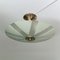 Swedish Ceiling Fixture in Glass and Brass, 1930s, Image 1