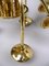 Ceiling Light in Brass & Satin Glass, Germany, 1970s, Image 16