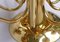 Ceiling Light in Brass & Satin Glass, Germany, 1970s, Image 10