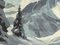 Georg Grauvogl, Nieve en los picos, siglo XX, óleo sobre lienzo, Imagen 8