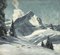 Georg Grauvogl, Snow on the Peaks, 20th Century, Oil on Canvas 12