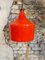 Lampe à Suspension Vintage en Verre Opalin Orange, 1970s 6