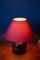 Lámpara de mesa Ball de madera, años 70, Imagen 6