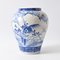 Antike japanische Porzellanvase aus der Meiji-Periode in Blau und Weiß 11