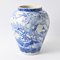 Antique Japanese Meiji Period Blue and White Porcelain Vase 6