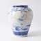 Antike japanische Porzellanvase aus der Meiji-Periode in Blau und Weiß 10