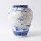 Antique Japanese Meiji Period Blue and White Porcelain Vase 10