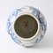 Antique Japanese Meiji Period Blue and White Porcelain Vase 7