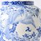 Antike japanische Porzellanvase aus der Meiji-Periode in Blau und Weiß 2