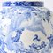 Antique Japanese Meiji Period Blue and White Porcelain Vase 2