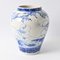 Antique Japanese Meiji Period Blue and White Porcelain Vase 4