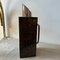 Mid-Century Modern Square Brown Goatskin and Silver-Plated Carafe by Aldo Tura, 1950s, Image 8