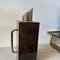 Mid-Century Modern Square Brown Goatskin and Silver-Plated Carafe by Aldo Tura, 1950s 5