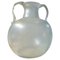 Large White Scavo Murano Glass Amphora Vase attributed to Cenedese, 1960s, Image 1