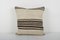 Vintage Square Striped Kilim Throw Rug Cushion Cover 1