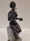 German Artist, Art Nouveau Woman Blowing Bubbles, Bronze and Marble, 1920s, Image 11